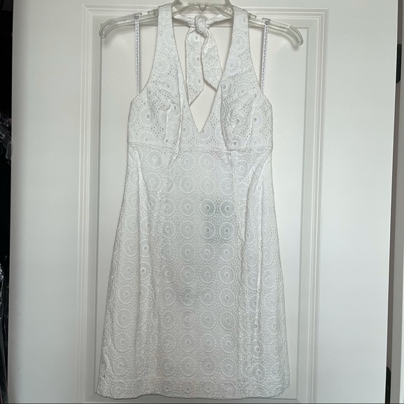 NEW Lilly Pulitzer Cocoa Dress White Circle Eyelet